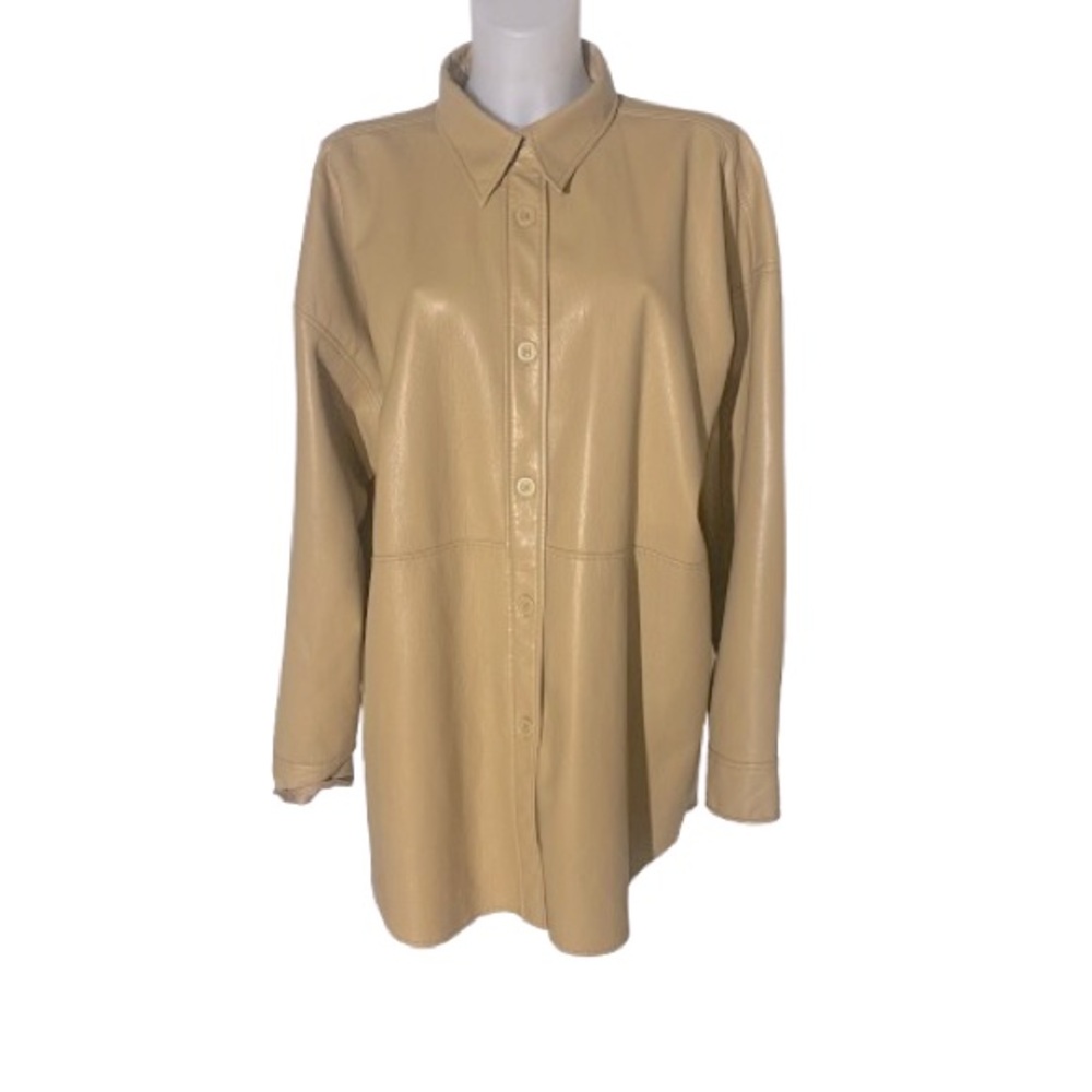 Babaton Pelli Shirt Jacket
Relaxed UnReal Leather shacket XL Tan Aritzia - Picture 8 of 16